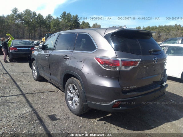 Toyota Highlander Le 2016 5TDBKRFH6GS355864 Image 3