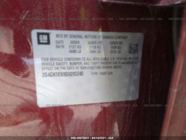 2G4GK5EXBG9205248 Buick Regal