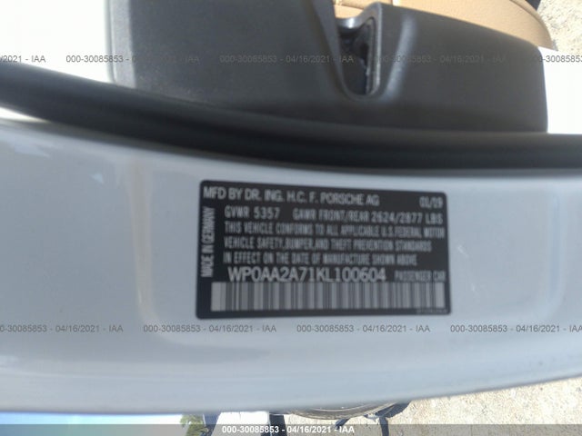 2019 Porsche Panamera, VIN: WP0AA2A71KL100604