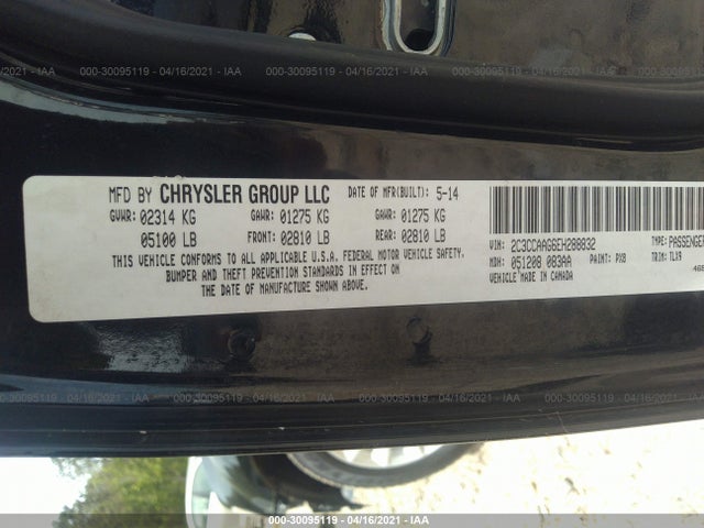 Chrysler 300 2014 2C3CCAAG6EH288832 Image 9