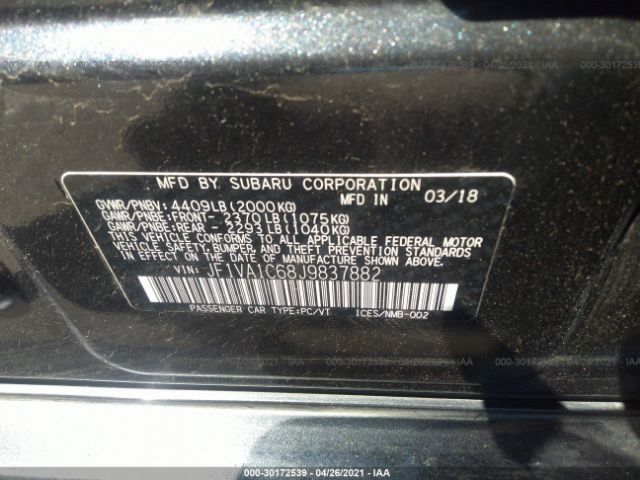 JF1VA1C68J9837882 Subaru Wrx Premium