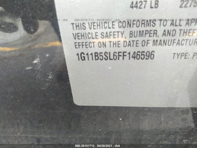 Chevrolet MALIBU LS 2015 1G11B5SL6FF146596 Image 9