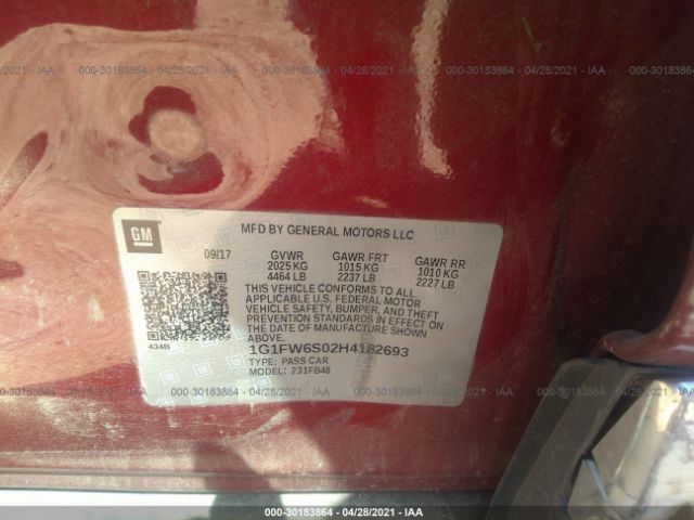 2017 CHEVROLET BOLT EV 1G1FW6S02H4182693 Photo 8