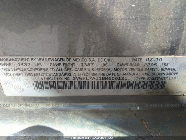 3VWPL7AJ1BM606121 Volkswagen Jetta Sportwagen Tdi