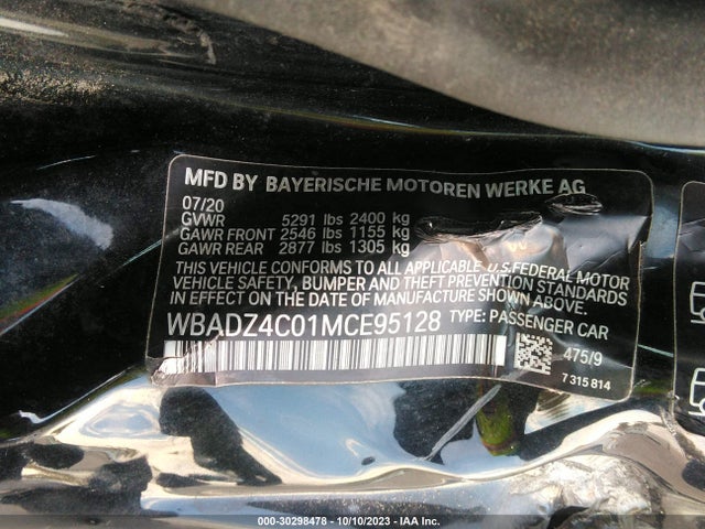BMW 8 Series 840i 2021 аукцион фото