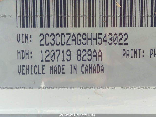Dodge Challenger Sxt 2017 2C3CDZAG9HH543022 Image 9