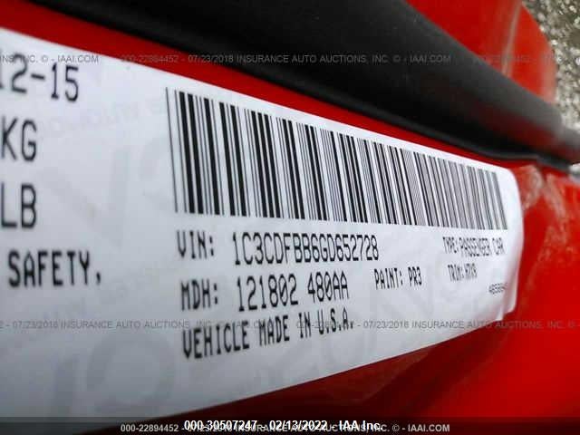 Dodge DART SXT 2016 1C3CDFBB6GD652728 Image 9