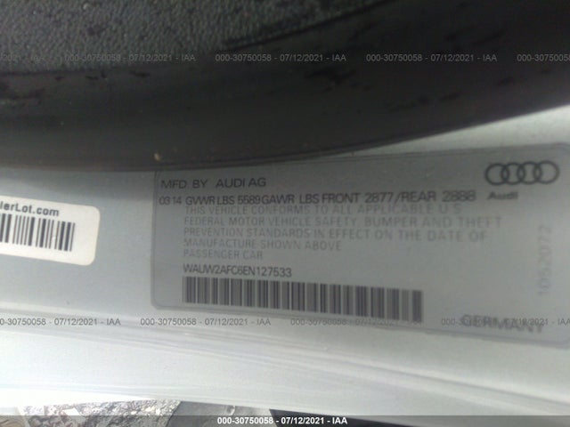 2014 Audi S7, VIN: WAUW2AFC6EN127533
