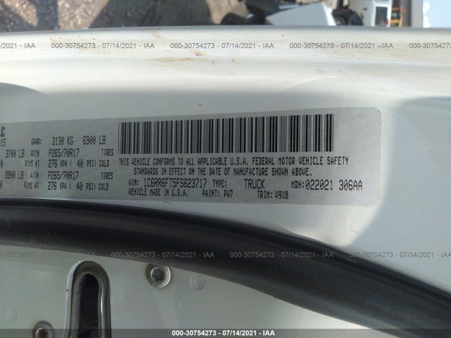 RAM 1500 Tradesman 2015 1C6RR6FT5FS623717 Image 10