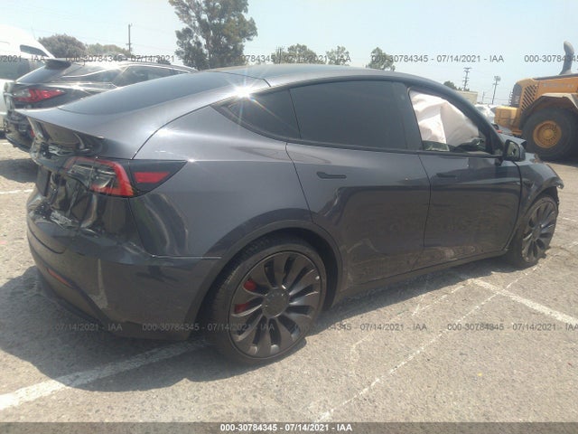 2021 TESLA MODEL Y PERFORMANCE VIN: 5YJYGDEF0MF098988