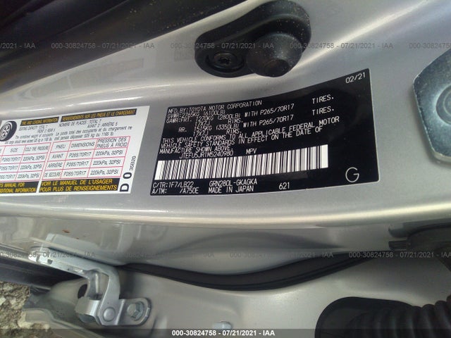 Toyota 4runner Sr5 Premium 2021 JTEFU5JR1M5240980 Image 10
