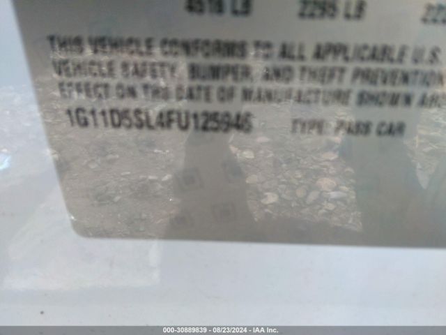 1G11D5SL4FU125946 Chevrolet MALIBU 2LT