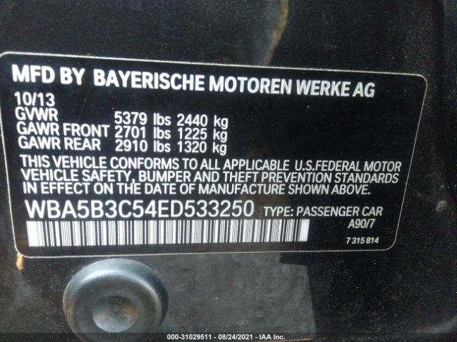WBA5B3C54ED533250 BMW 5 Series 535i Xdrive