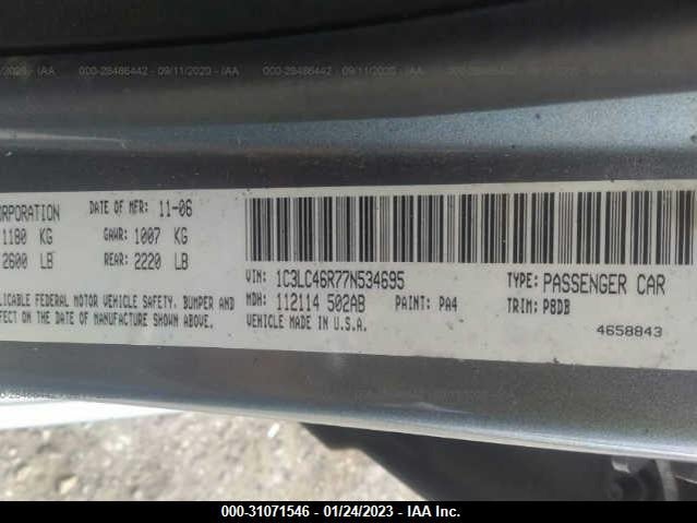 Chrysler SEBRING SDN 2007 1C3LC46R77N534695 Image 10