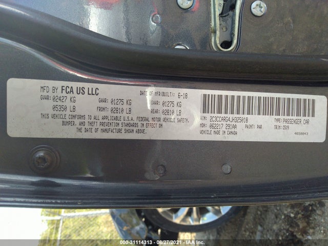 2C3CCARG4JH325018 Chrysler 300 Touring
