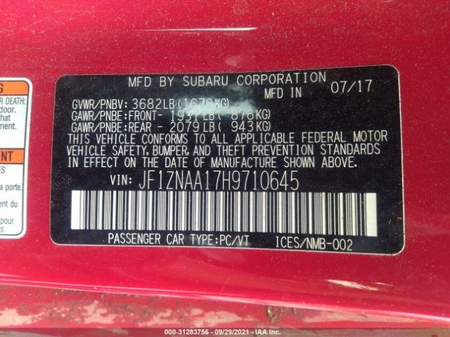 2017 TOYOTA 86 JF1ZNAA17H9710645 Photo 8