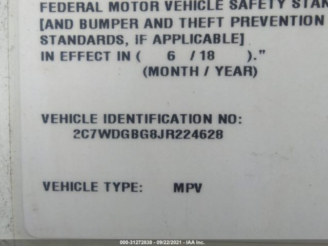 2C7WDGBG8JR224628 Dodge Grand Caravan Se