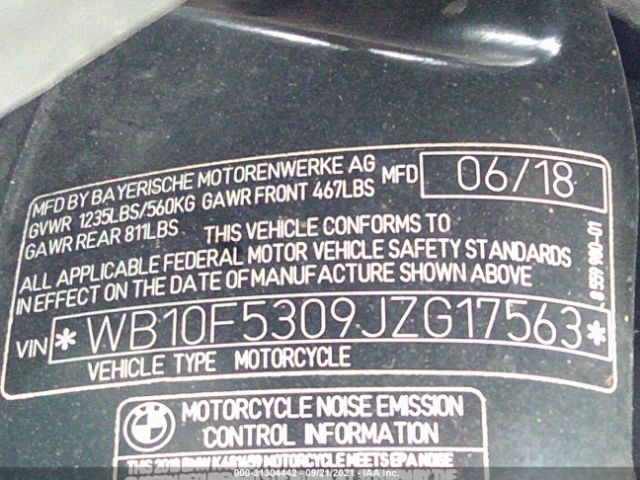 2018 BMW K1600 WB10F5309JZG17563 Photo 9
