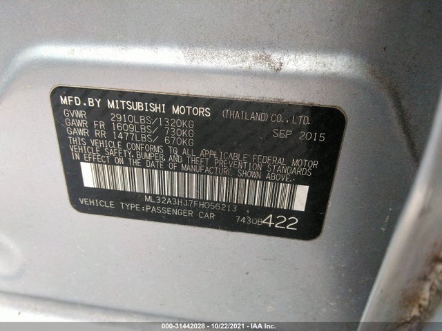ML32A3HJ7FH056213 Mitsubishi Mirage De/rf