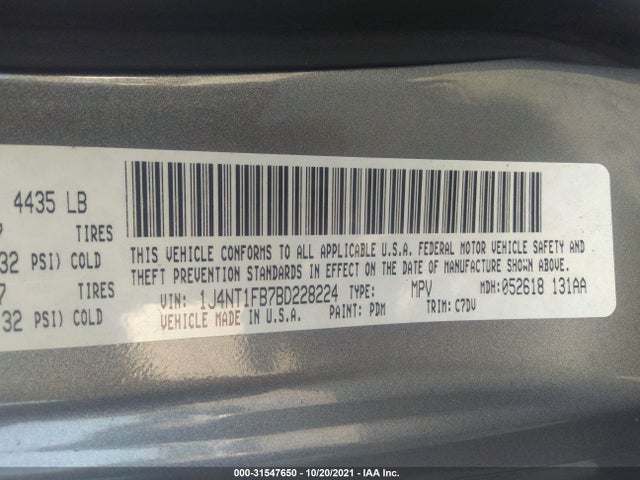 Jeep Compass 2011 1J4NT1FB7BD228224 Image 10
