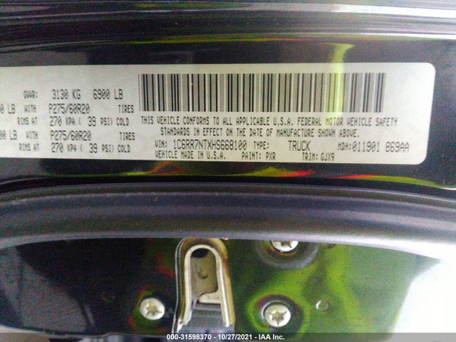 1C6RR7NTXHS668100 RAM 1500 Laramie