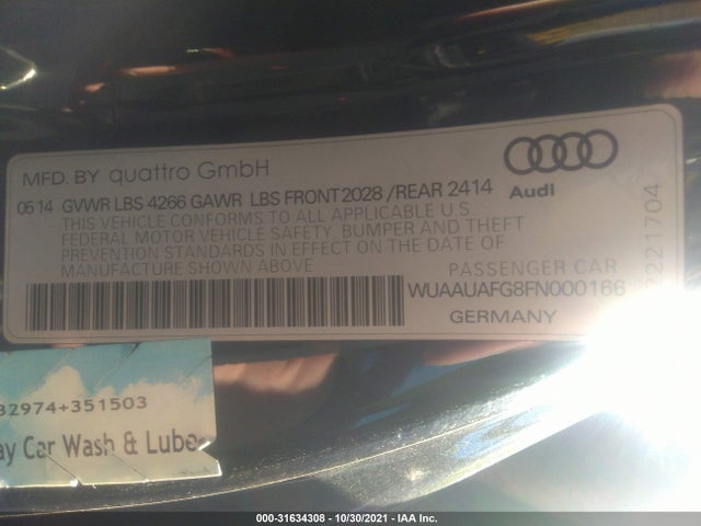 2015 Audi R8, VIN: WUAAUAFG8FN000166