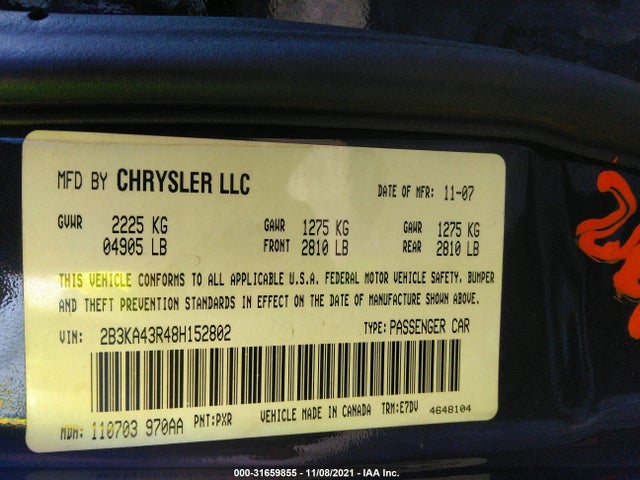 Dodge Charger 2007 2B3KA43R37H865723 Image 10