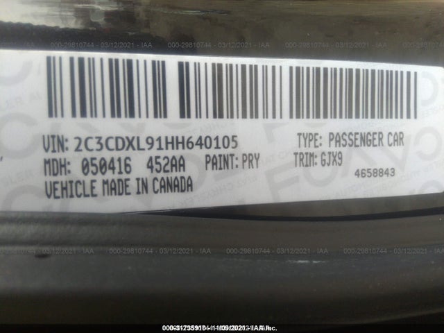 Dodge Charger 2017 2C3CDXL91HH640105 Image 9