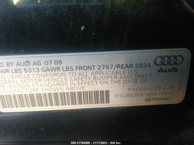Audi A6 3.0t Premium 2010 WAUBGAFB1AN015644 Image 10