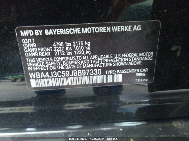BMW 430i Gran Coupe Xdrive 2018 WBA4J3C59JBB97330 Image 9