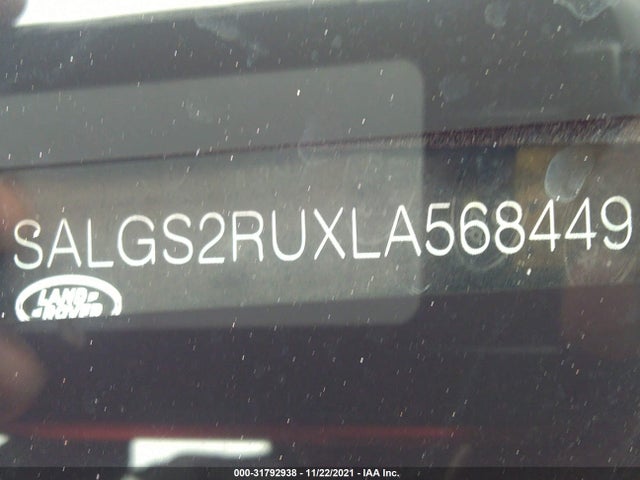 2020 Land Rover Range Rover, VIN: SALGS2RUXLA568449