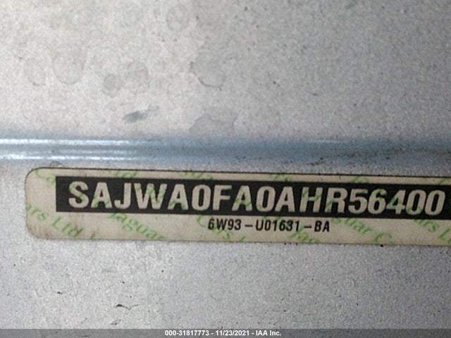 SAJWA0FA0AHR56400 Jaguar XF LUXURY