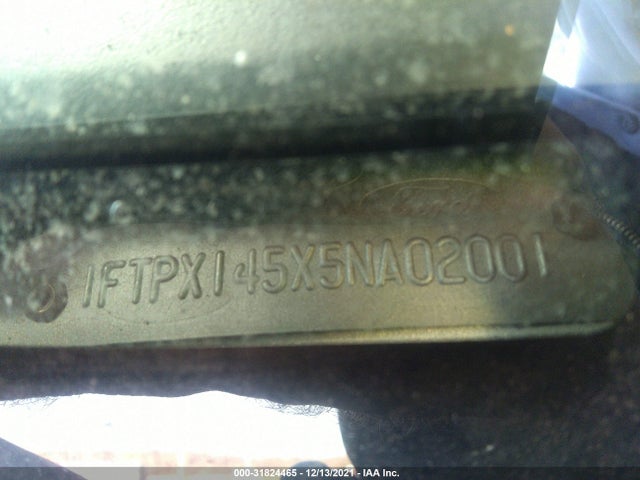 2005 FORD F-150 VIN: 1FTPX145X5NA02001