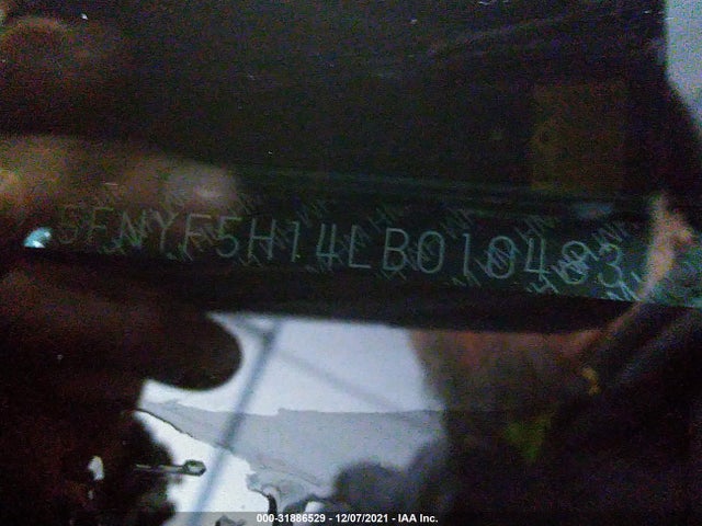 Honda Pilot 2wd Lx 2020 5FNYF5H14LB010483 Image 9