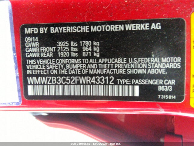 2015 Mini Countryman, VIN: WMWZB3C52FWR43312