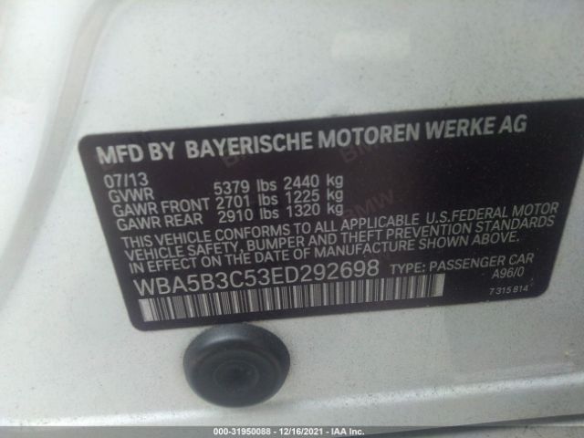 WBA5B3C53ED292698 BMW 5 Series 535i Xdrive