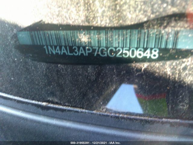 1N4AL3AP7GC250648 Nissan Altima 2.5 Sl/2.5 Sr/2.5 Sv/2.5/2.5 S
