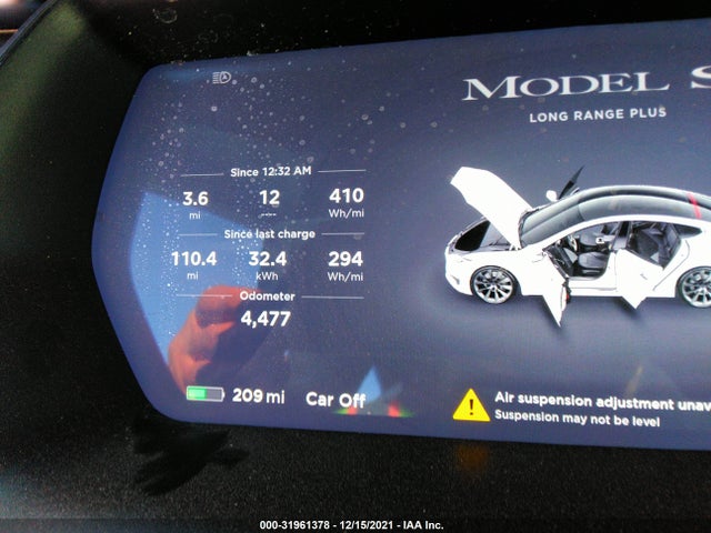 2021 Tesla Model S, VIN: 5YJSA1E26MF427275