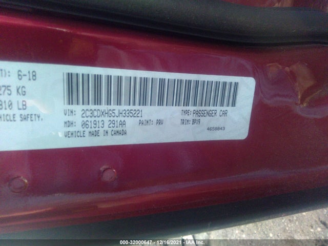 Dodge Charger Sxt Plus 2018 2C3CDXHG5JH335221 Image 9