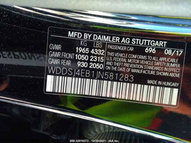 2018 MERCEDES-BENZ CLA 250 WDDSJ4EB1JN581283 Photo 8