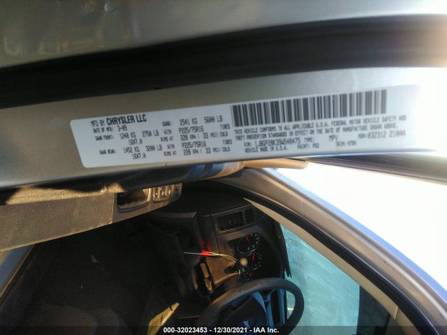 2009 JEEP LIBERTY VIN: 1J8GP28K39W548475