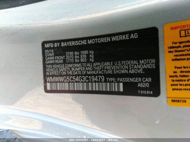 2016 Mini Roadster, VIN: WMWWG5C54G3C19479