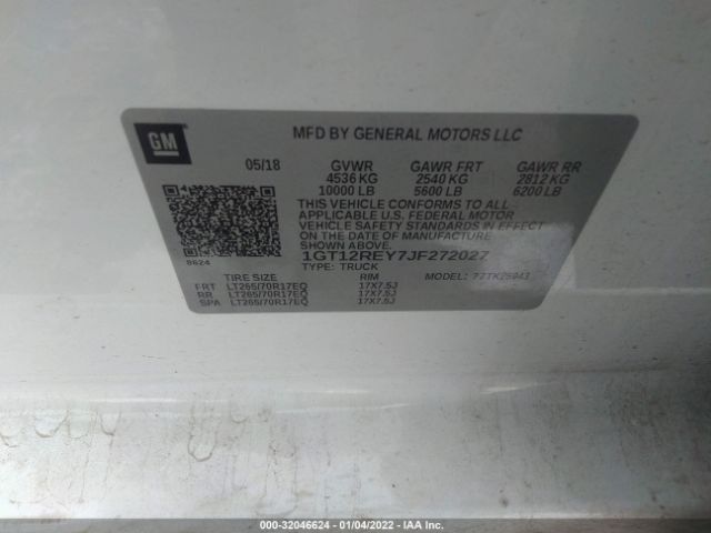 1GT12REY7JF272027 GMC SIERRA 2500HD
