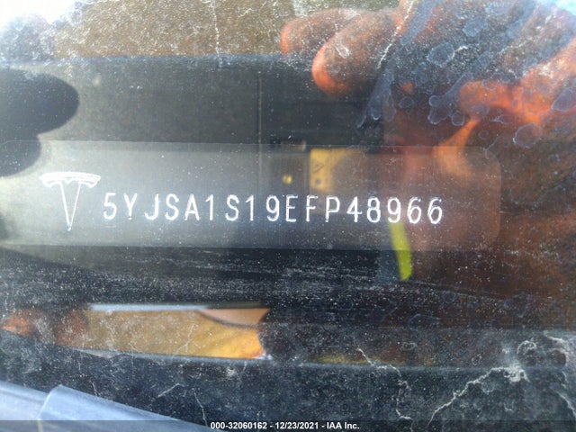 Tesla Model S 60 Kwh Battery 2014 5YJSA1S19EFP48966 Image 9