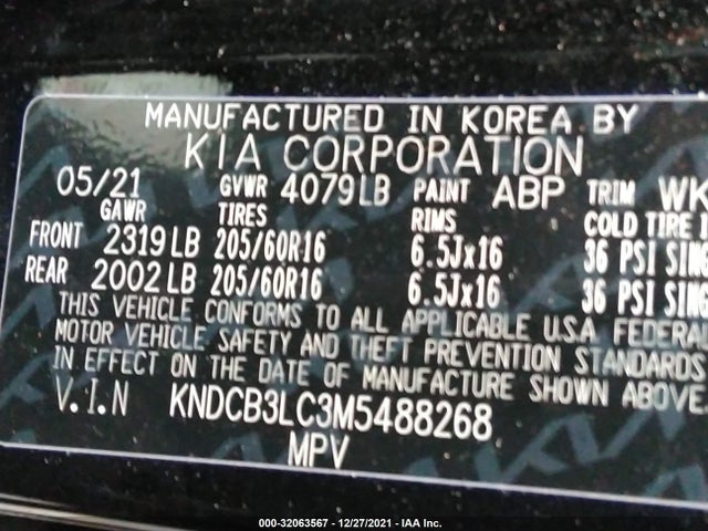2021 Kia Niro, VIN: KNDCB3LC3M5488268