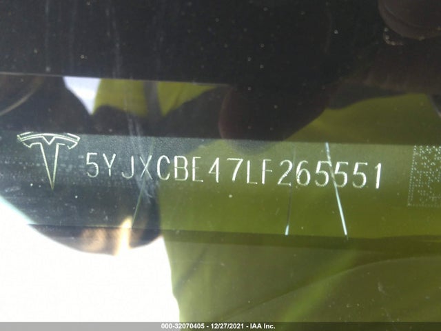 2020 Tesla Model X, VIN: 5YJXCBE47LF265551