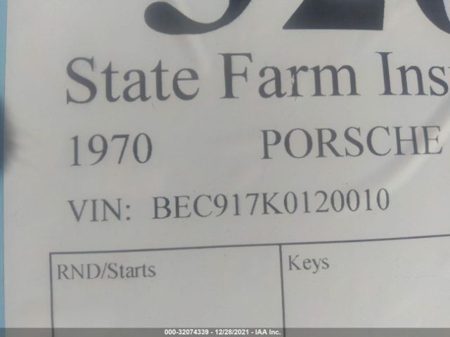 1970 PORSCHE 917GT BEC917K0120010    Photo 8