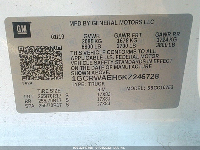 Chevrolet Silverado 2019 1GCRWAEH5KZ246728 Image 23