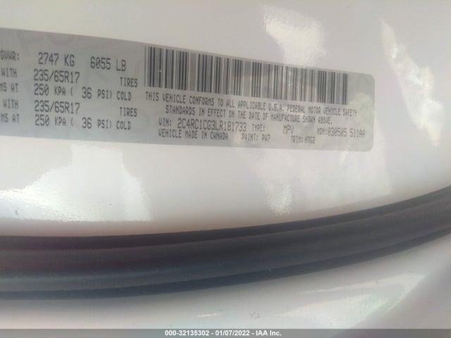 2020 Chrysler Voyager, VIN: 2C4RC1CG3LR181733