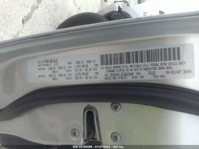 3C6UR4CL3FG662400 RAM 2500 Tradesman